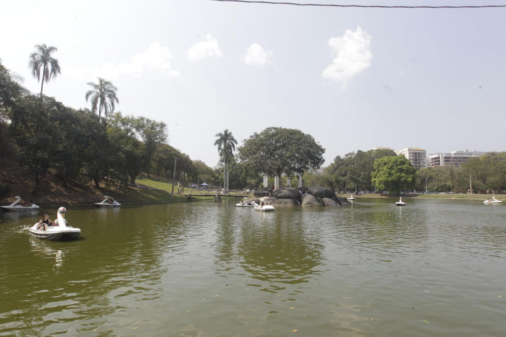 Cariocas e turistas aproveitaram o domingo (30) em atividades na Quinta da Boa Vista - Reginaldo Pimenta / Agência O Dia