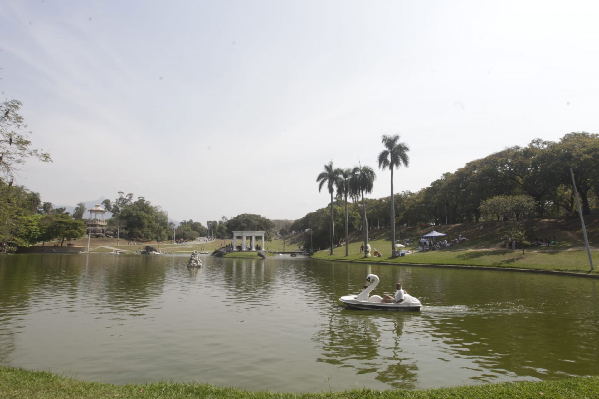 Cariocas e turistas aproveitaram o domingo (30) em atividades na Quinta da Boa Vista - Reginaldo Pimenta / Agência O Dia