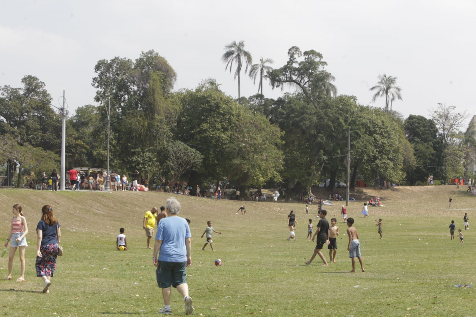Cariocas e turistas aproveitaram o domingo (30) em atividades na Quinta da Boa Vista - Reginaldo Pimenta / Agência O Dia