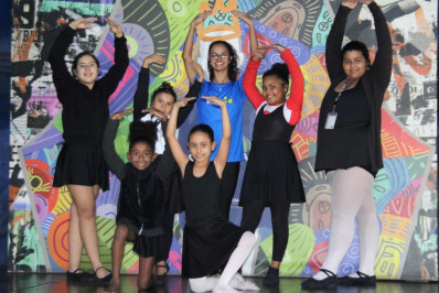 Crianças aprendem ballet e desenvolvem novas habilidades no CRIA SG