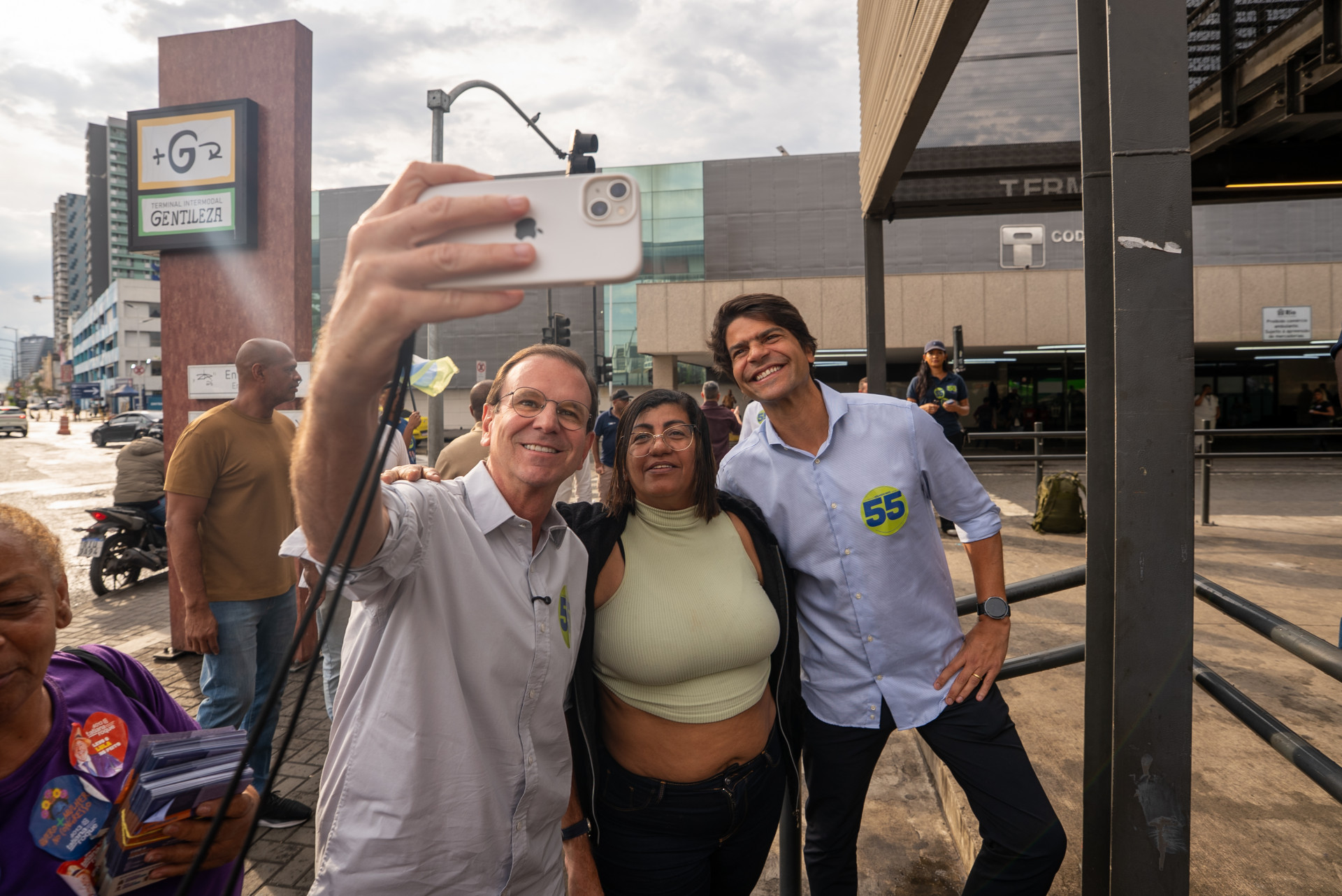 Eduardo Paes (PSD) visitou o Terminal Gentileza, no Santo Cristo, Região Portuária da capital - Divulgação