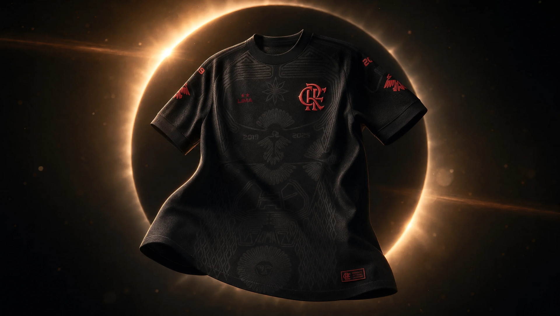 Nova camisa do Flamengo também terá versão na cor preta com detalhes em vermelho e branco - Divulgação