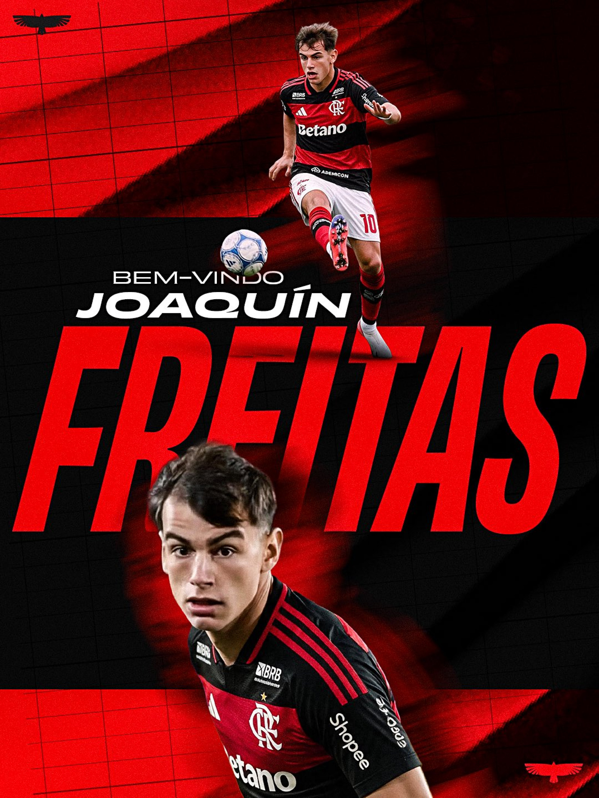 Flamengo confirmou a contratação de Joaquín Freitas