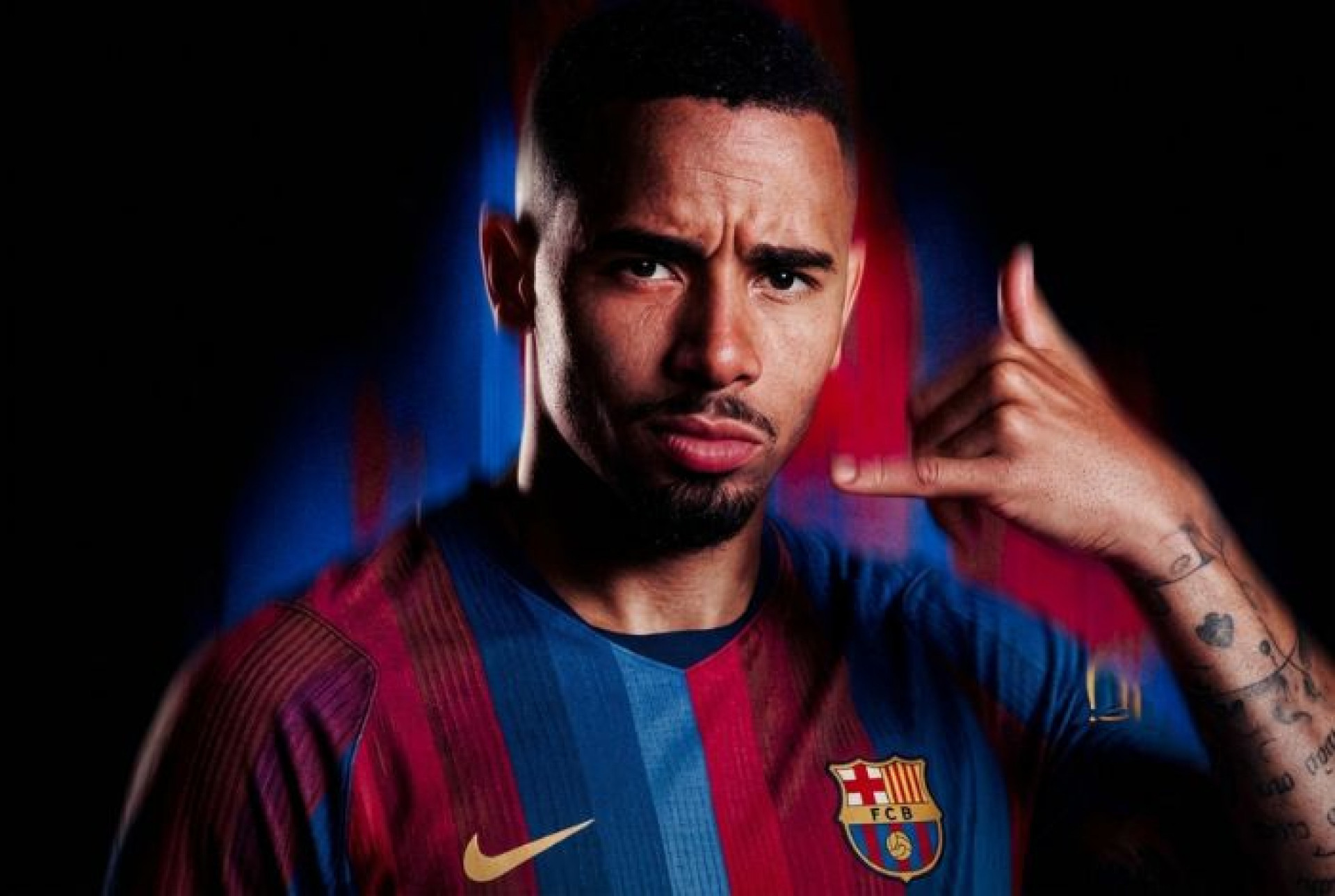 Gabriel Jesus chegou para substituir Robert Lewandowski no Barcelona - Divulga&ccedil;&atilde;o / Barcelona