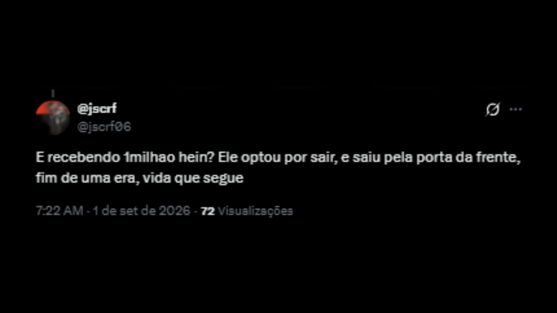 Torcedores do Flamengo se dividem a respeito de vinda de Éverton Ribeiro - Reprodução/X @jscrf06