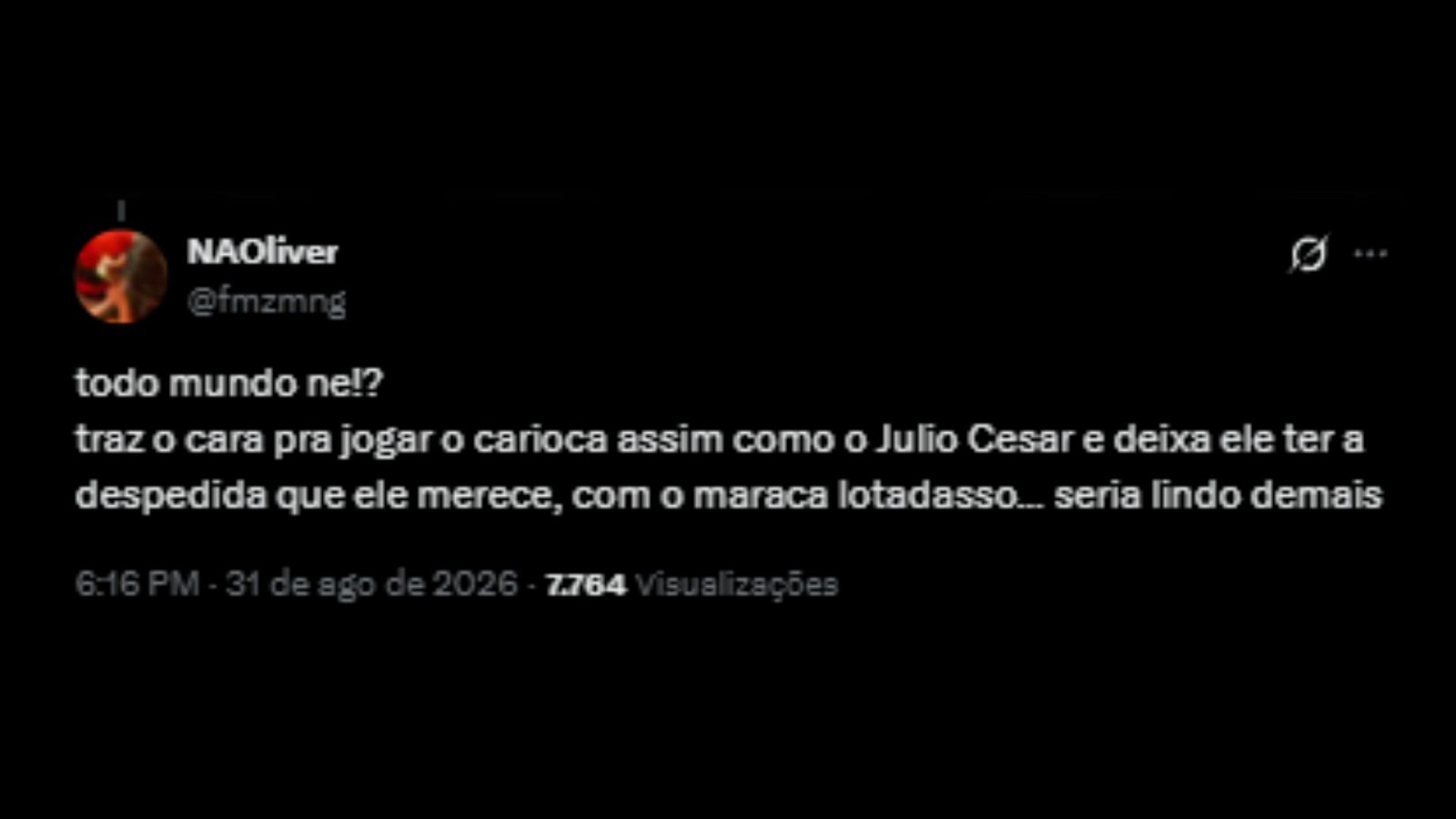 Torcedores do Flamengo se dividem a respeito de vinda de Éverton Ribeiro - Reprodução/X @fmzmng