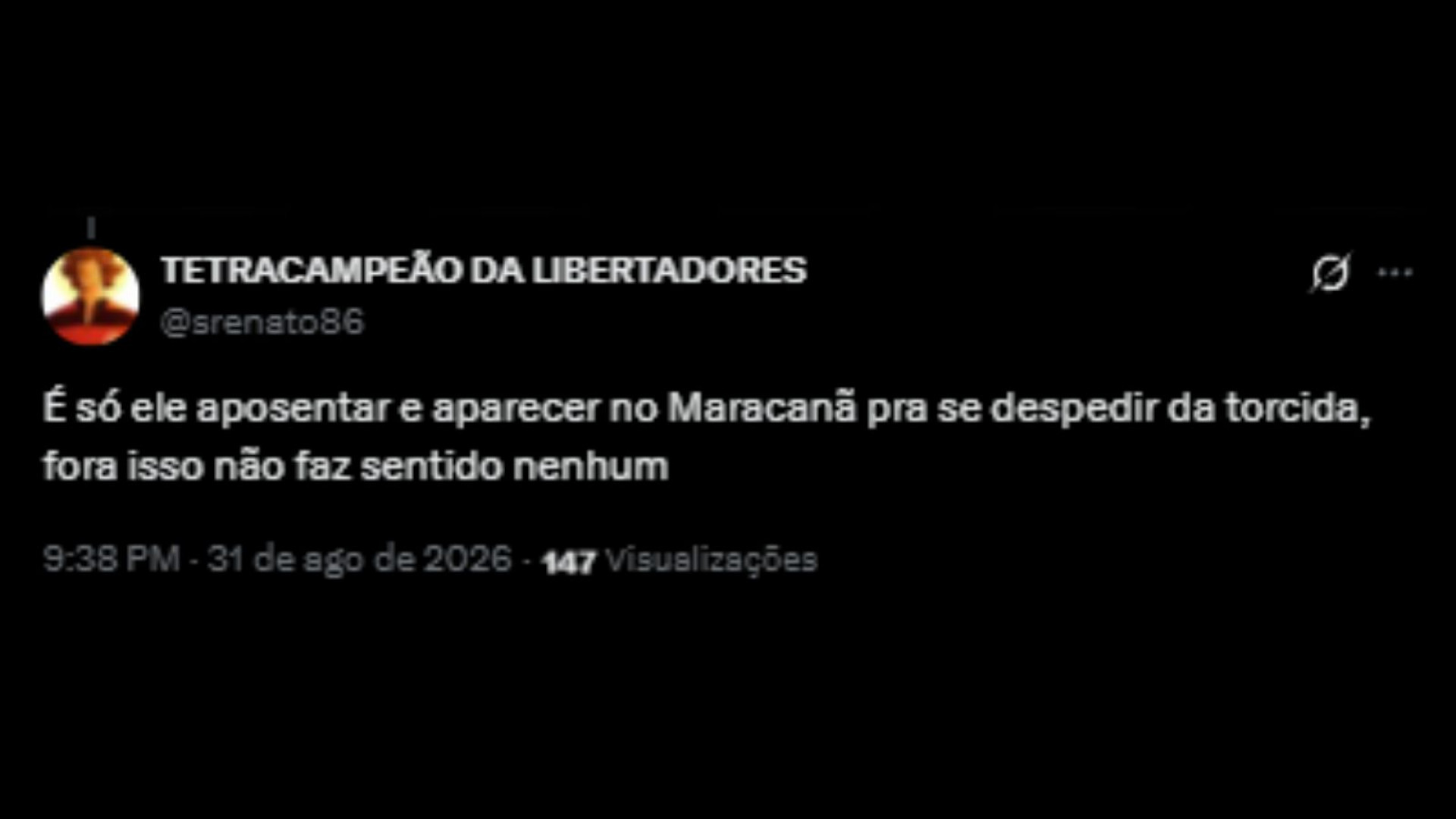 Torcedores do Flamengo se dividem a respeito de vinda de Éverton Ribeiro - Reprodução/X @srenato86