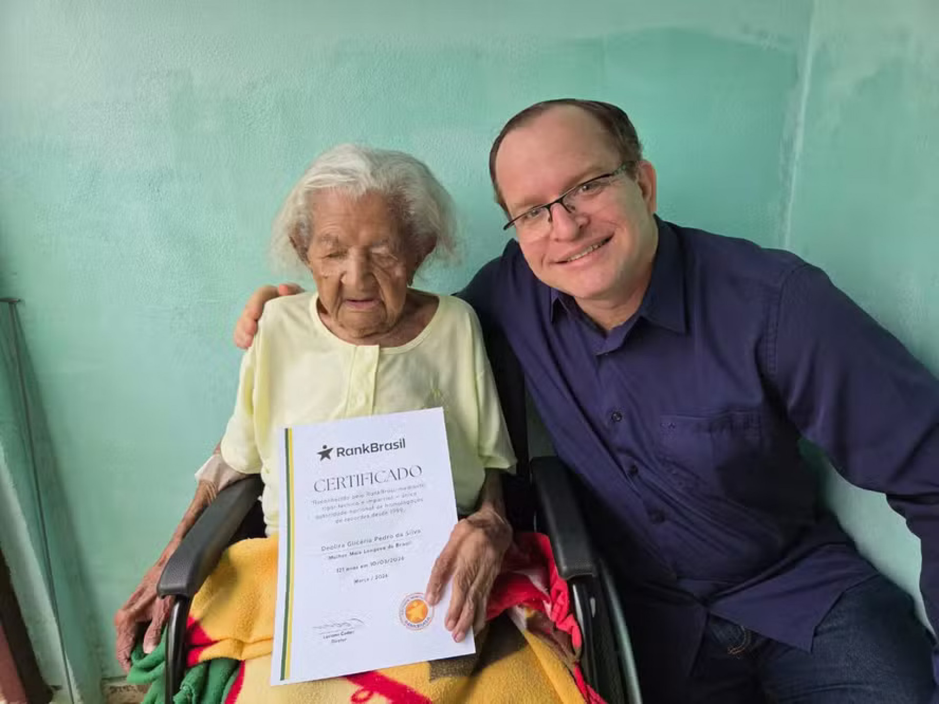 Geriatra Juair de Abreu Pereira acompanha Deolira - Reprodução