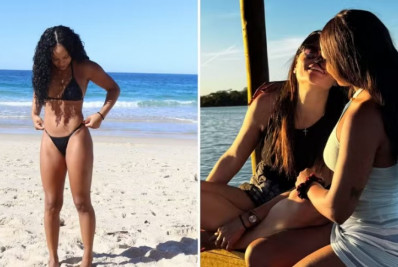Rebeca Andrade posa com empresária e reacende rumores de romance
