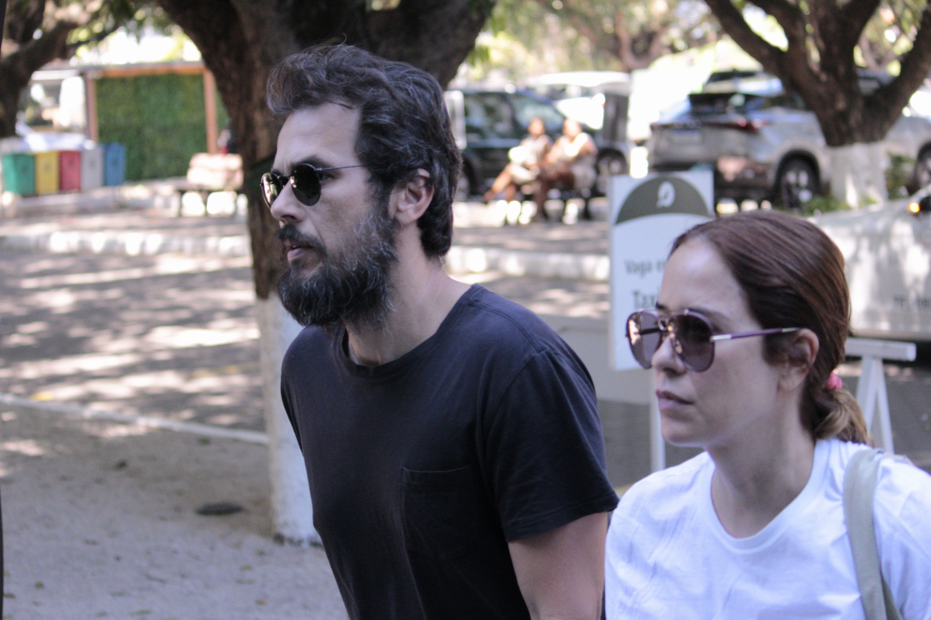 Bruno Ferrari e Palomma Duarte no vel&oacute;rio de Gracindo Jr. - Carlos Elias Junior / Ag&ecirc;ncia O Dia