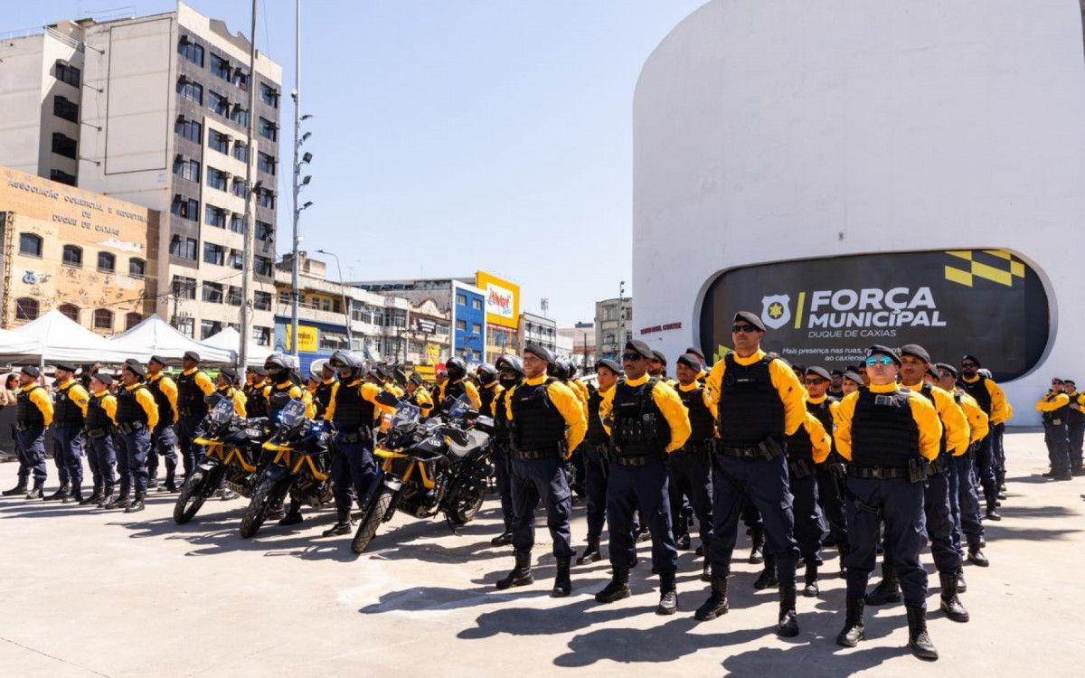 For&ccedil;a Municipal de Caxias inicia motopatrulhamento e rondas ostensivas - Divulga&ccedil;&atilde;o/Prefeitura de Duque de Caxias