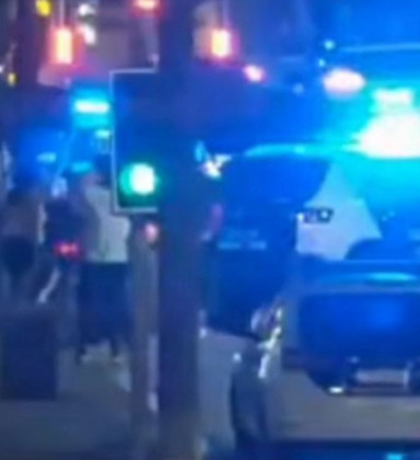 Mulher é atropelada por viatura da Polícia Civil em calha do BRT