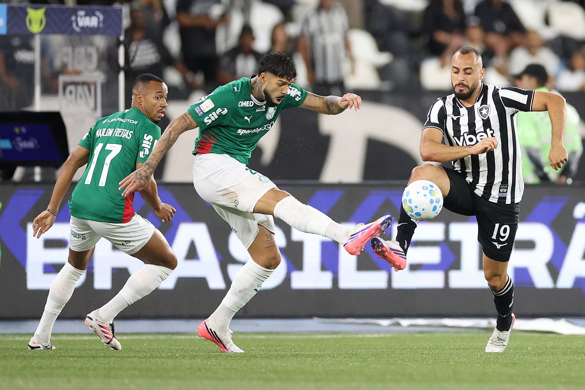 Botafogo enfrentou o Palmeiras, no Nilton Santos, pela 26&ordf; rodada do Brasileir&atilde;o - Vitor Silva / Botafogo