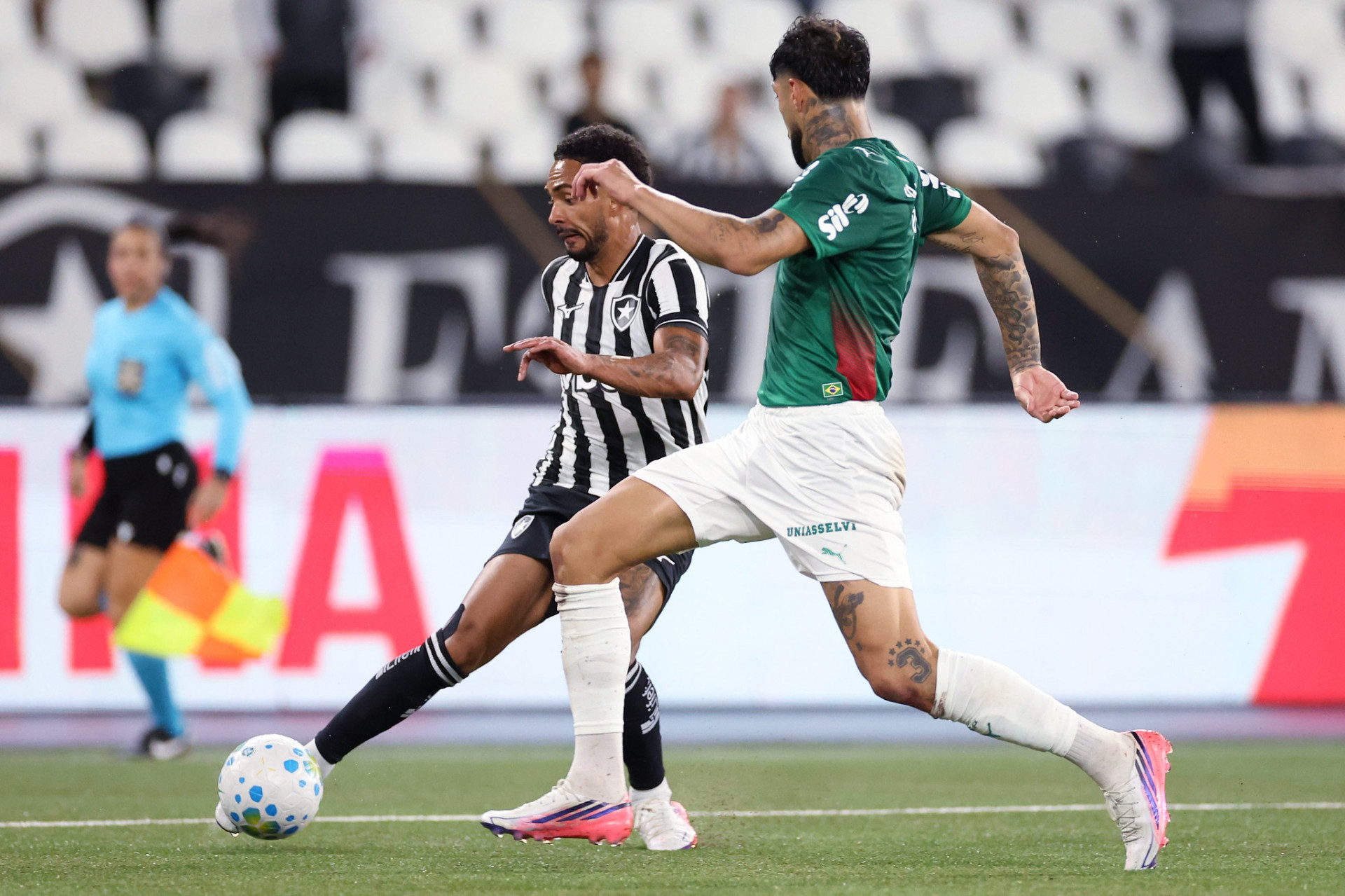 Botafogo enfrentou o Palmeiras, no Nilton Santos, pela 26ª rodada do Brasileirão - Vitor Silva / Botafogo