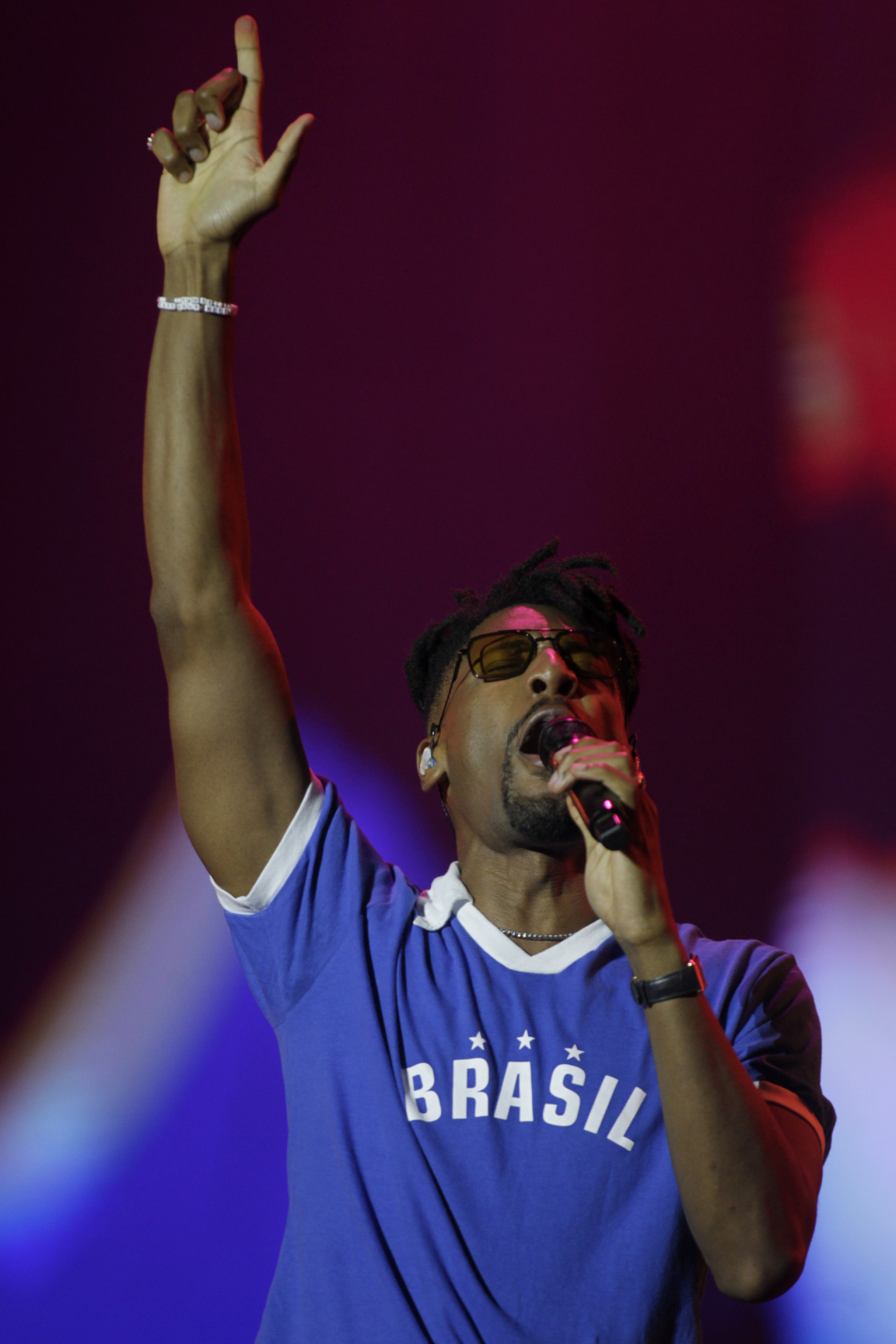 Jon Batiste se apresenta no Palco Mundo do Rock in Rio, nesta segunda-feira (07). - Reginaldo Pimenta / Agencia O Dia