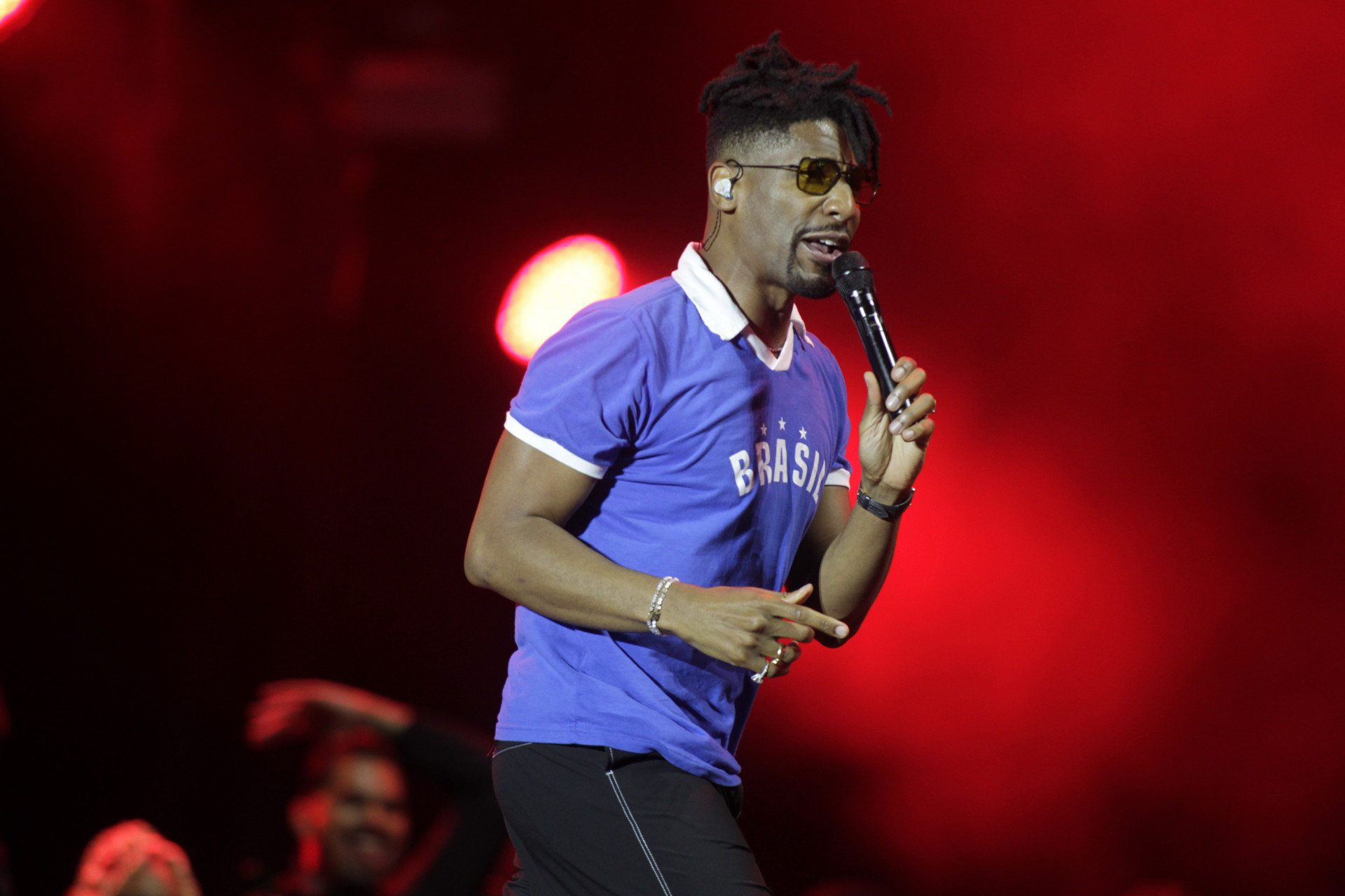 Jon Batiste se apresenta no Palco Mundo do Rock in Rio, nesta segunda-feira (07). - Reginaldo Pimenta / Agencia O Dia