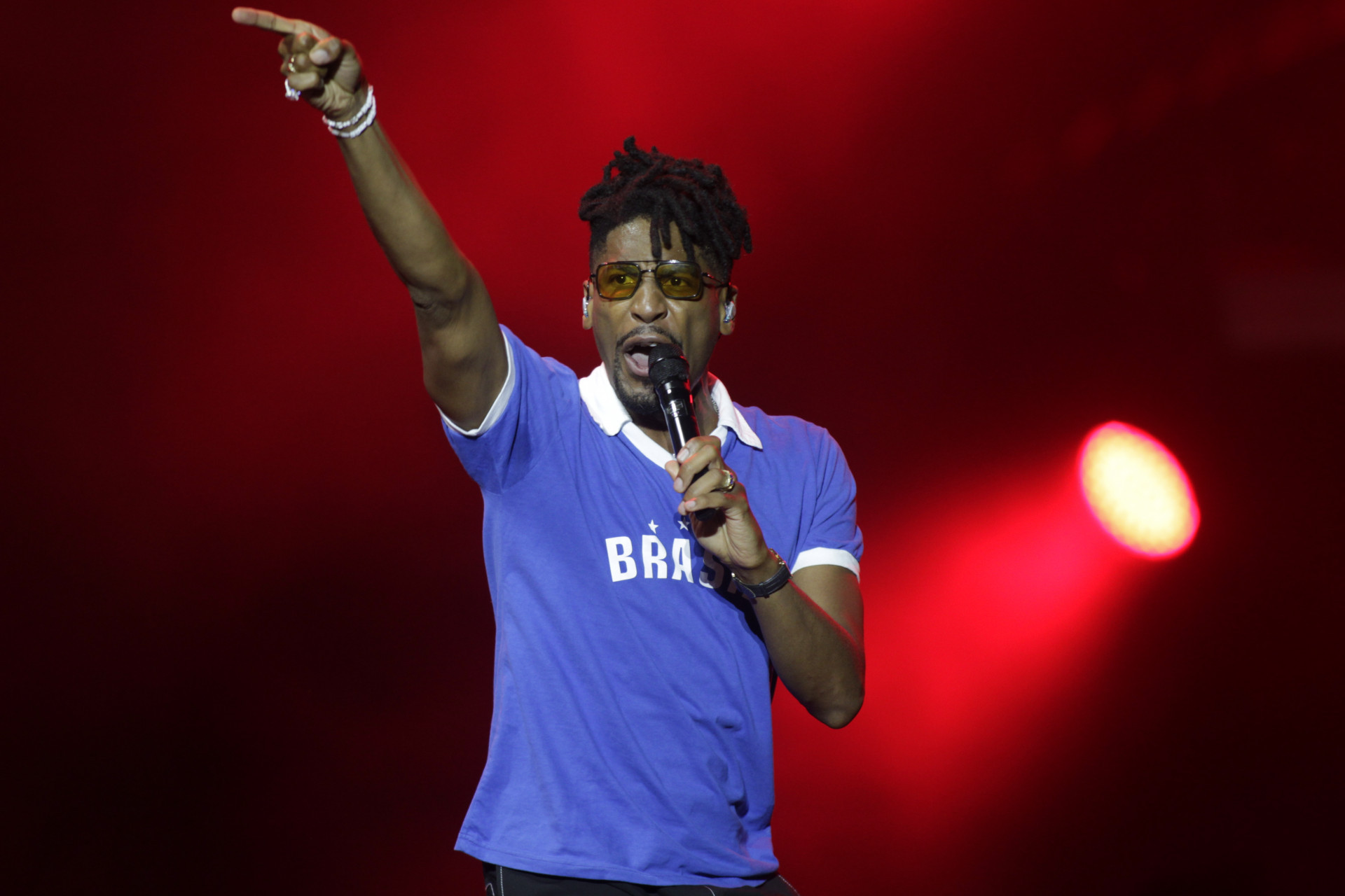 Jon Batiste se apresenta no Palco Mundo do Rock in Rio, nesta segunda-feira (07). - Reginaldo Pimenta / Agencia O Dia