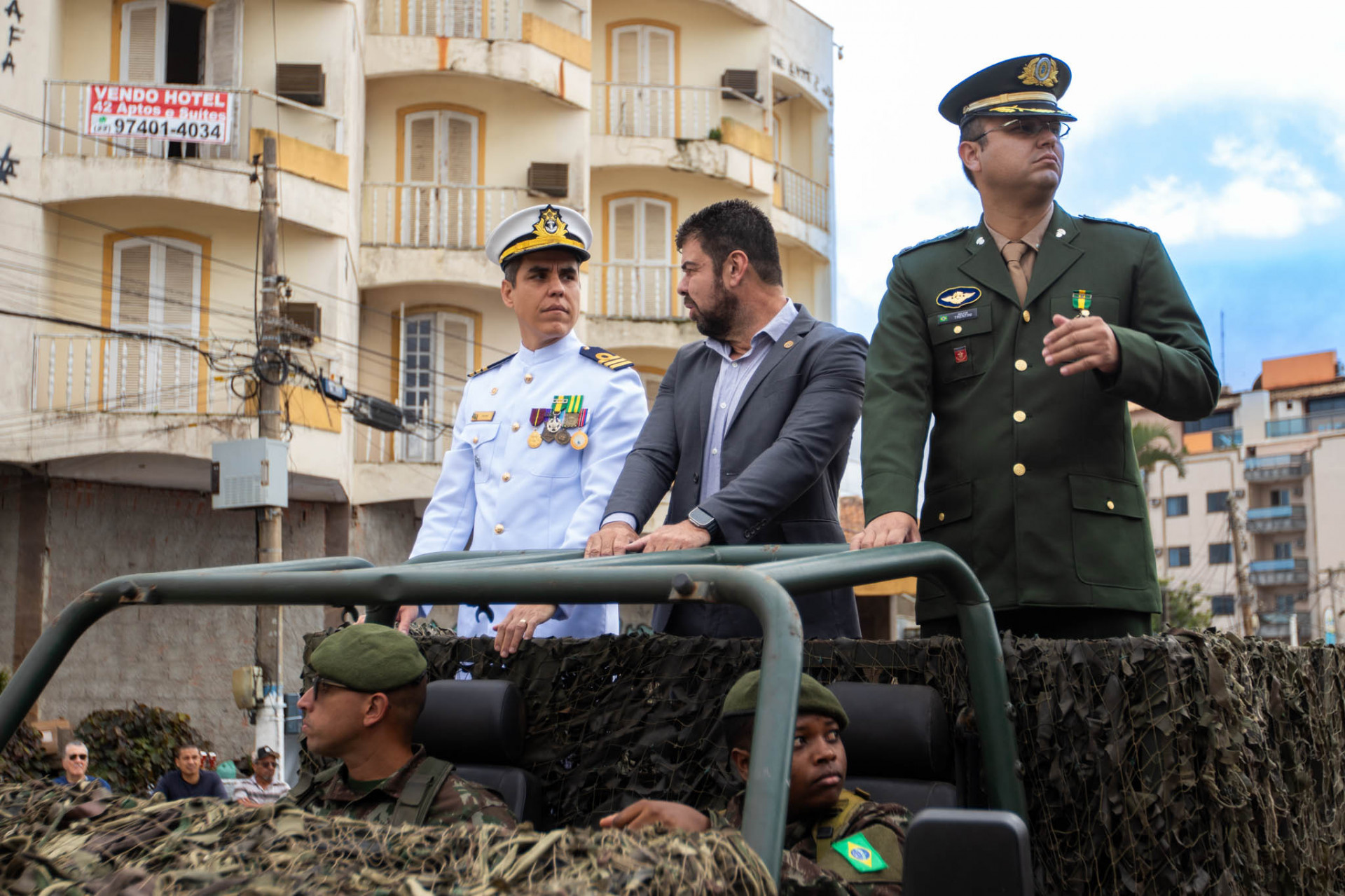 Desfile de 7 de Setembro reuniu militares, estudantes, for&ccedil;as de seguran&ccedil;a e institui&ccedil;&otilde;es em Imbetiba, em Maca&eacute; - Foto: Divulga&ccedil;&atilde;o