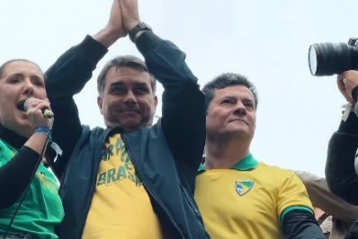 Moro foi a ato em SP com Flávio no 7 de Setembro da Avenida Paulista