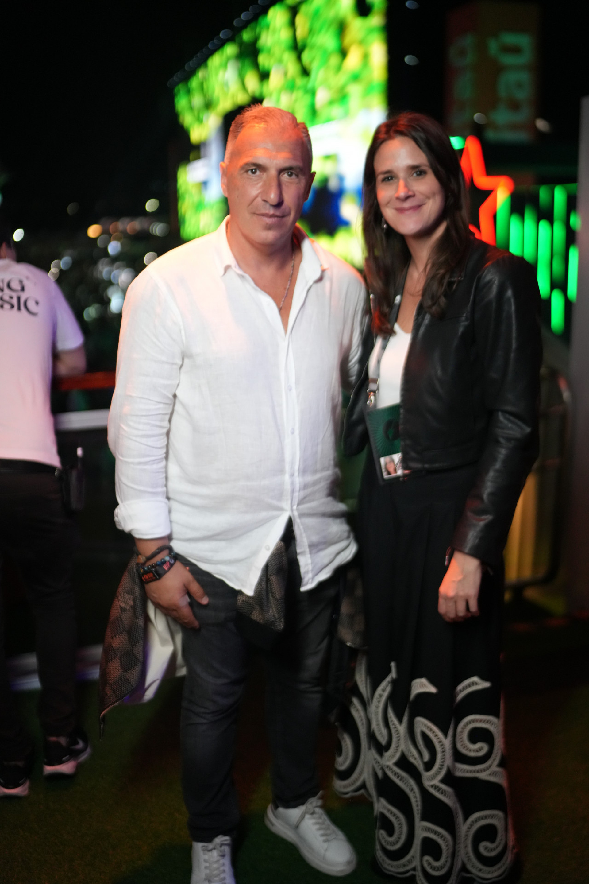 Francesco Moliterni, presidente da Enel Rio, e Steffania Capelano