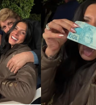 Ana Castela ganha dinheiro escondido da avó e dá risada