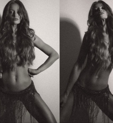 Cintia Dicker posa de topless e Pedro Scooby reage