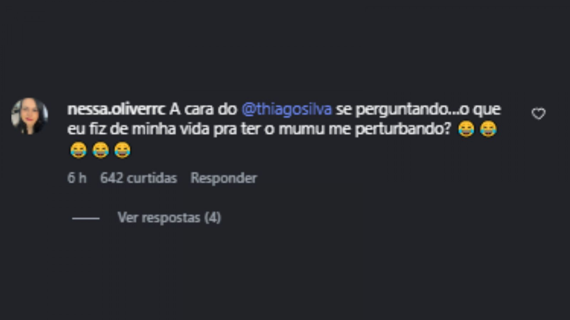 Internautas rindo das brincadeiras de Mumuzinho com Thiago Silva e Marcão - Reprodução/Instagram @nessa.oliverrc