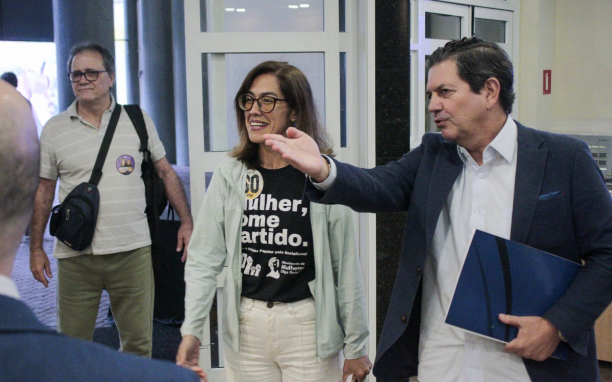 Juliete Pantoja (UP) participou de sabatina, nesta quinta-feira (10), no auditório da Fecomércio