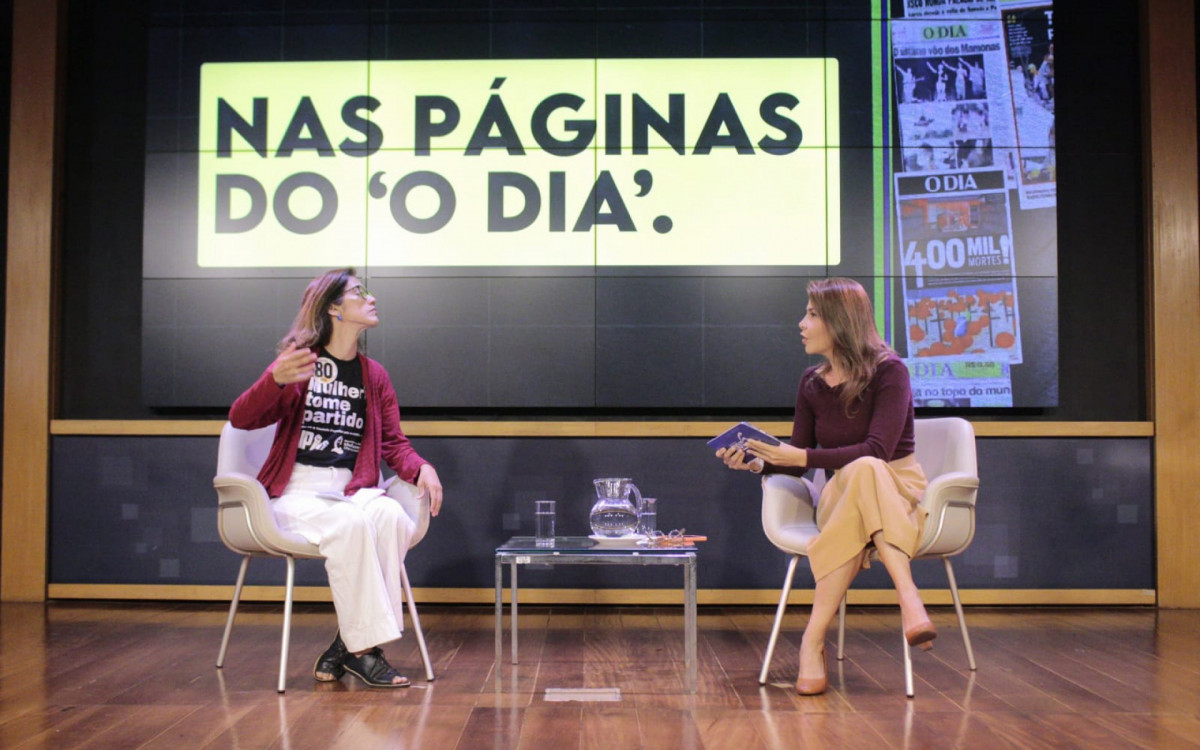 Juliete Pantoja (UP) participou de sabatina, nesta quinta-feira (10), no auditório da Fecomércio