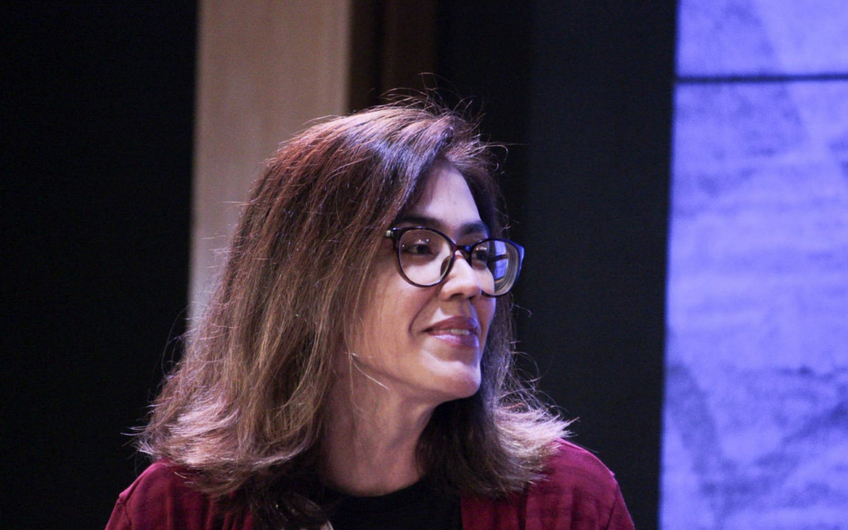 Juliete Pantoja (UP) participou de sabatina, nesta quinta-feira (10), no auditório da Fecomércio