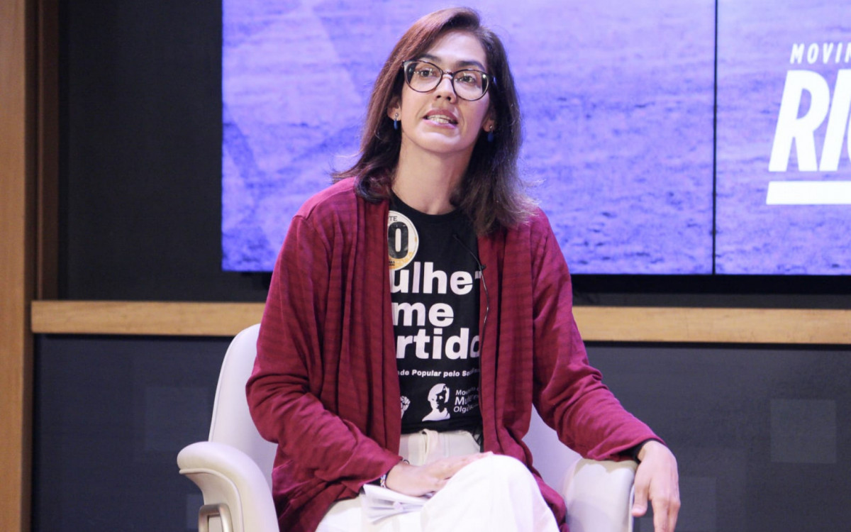 Juliete Pantoja (UP) participou de sabatina, nesta quinta-feira (10), no auditório da Fecomércio