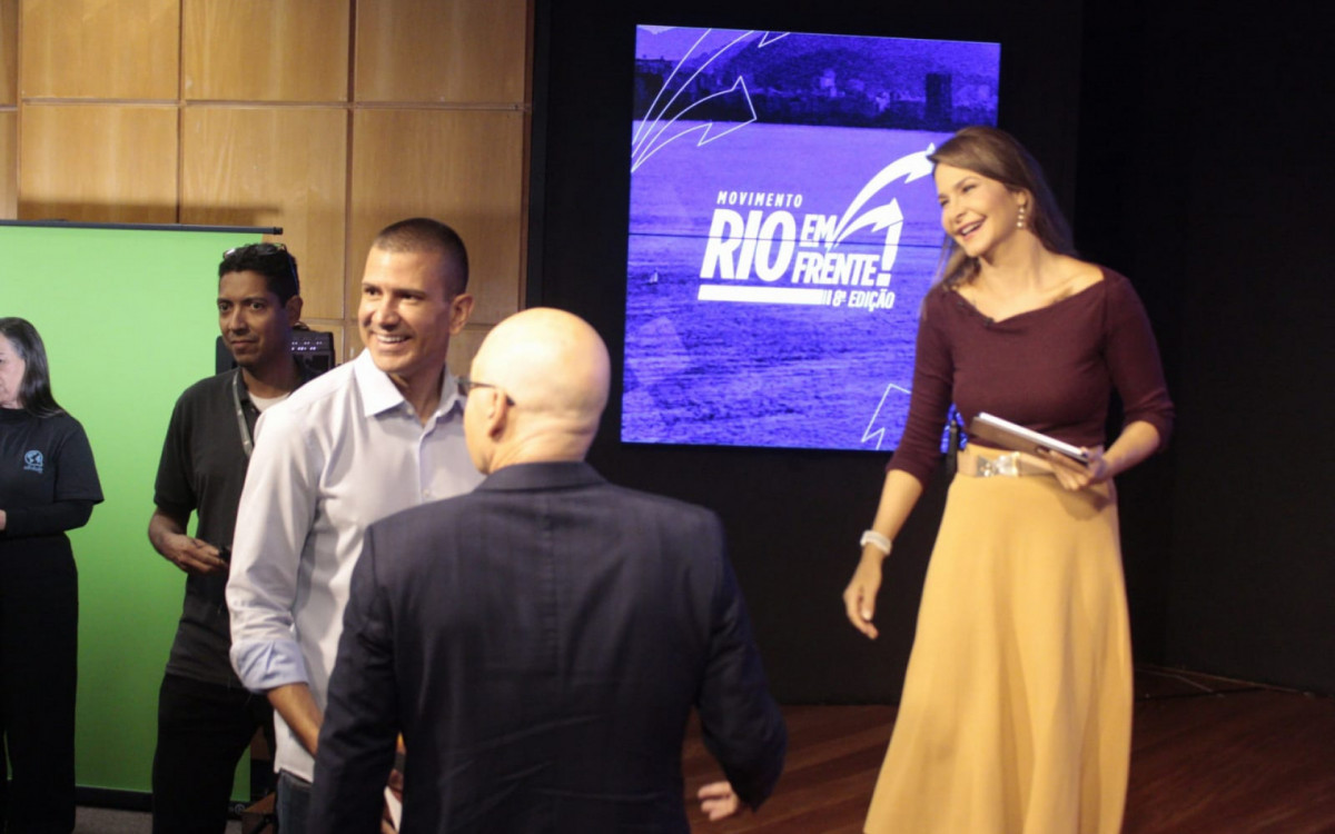 Douglas Ruas (PL) participou de sabatina no auditório da Fecomércio nesta quinta-feira (10)