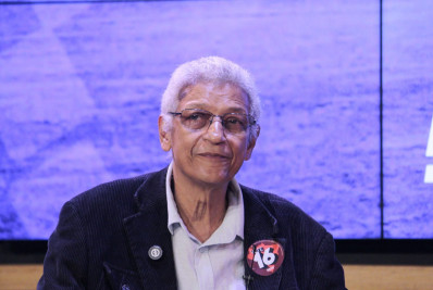 Cyro Garcia (PSTU) participou de sabatina, nesta quinta-feira (10), no auditório da Fecomércio - Carlos Elias Junior / Agência O Dia