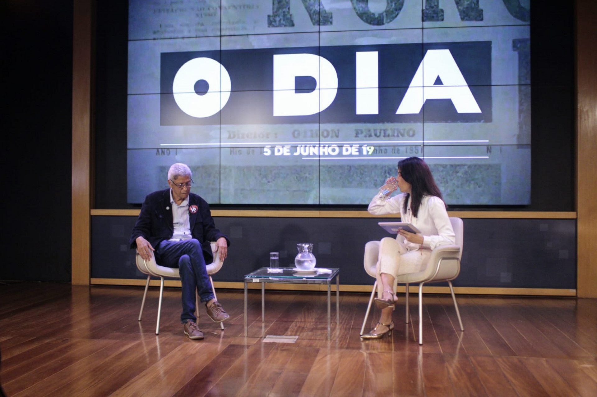 Cyro Garcia (PSTU) participou de sabatina, nesta quinta-feira (10), no auditório da Fecomércio - Carlos Elias Junior / Agência O Dia