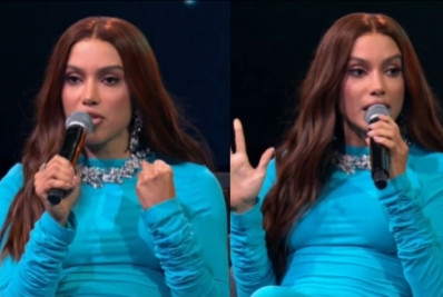 Anitta é interrompida ao vivo e se impõe no 'Estrelas da Casa'