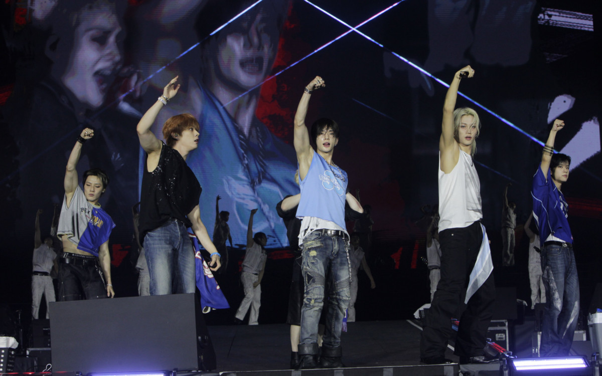 Stray Kids se apresentou no Palco Mundo, no quinto dia do Rock in Rio - Reginaldo Pimenta / Ag&ecirc;ncia O Dia