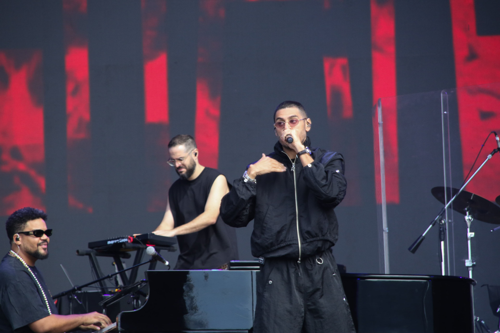 Crioulo, Amado e Dino se apresentam no palco Sunset no sexto dia de Rock in Rio 2026 - André Moreira/Brazil News