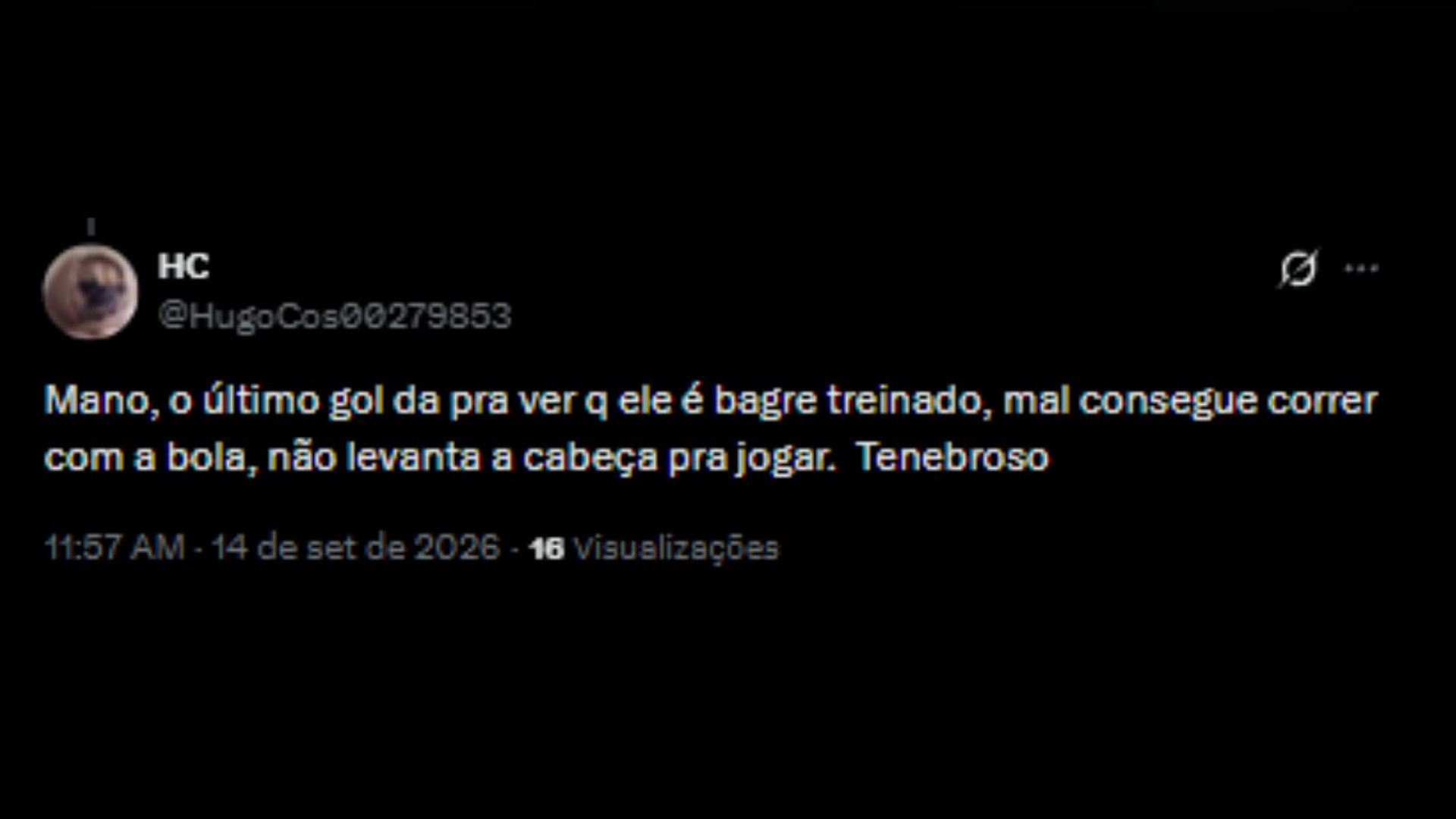 Torcedores do Fluminense debatendo a volta do Castillo aos campos - Reprodução/X @HugoCos00279852