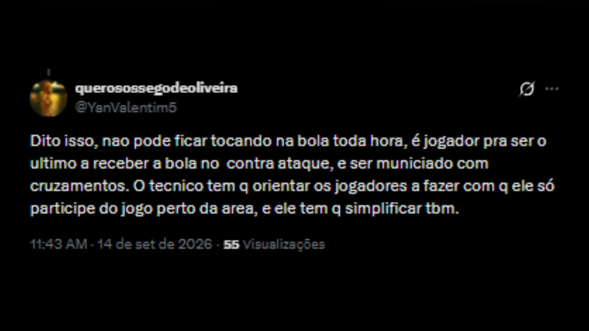 Torcedores do Fluminense debatendo a volta do Castillo aos campos - Reprodução/X @YanValentim5