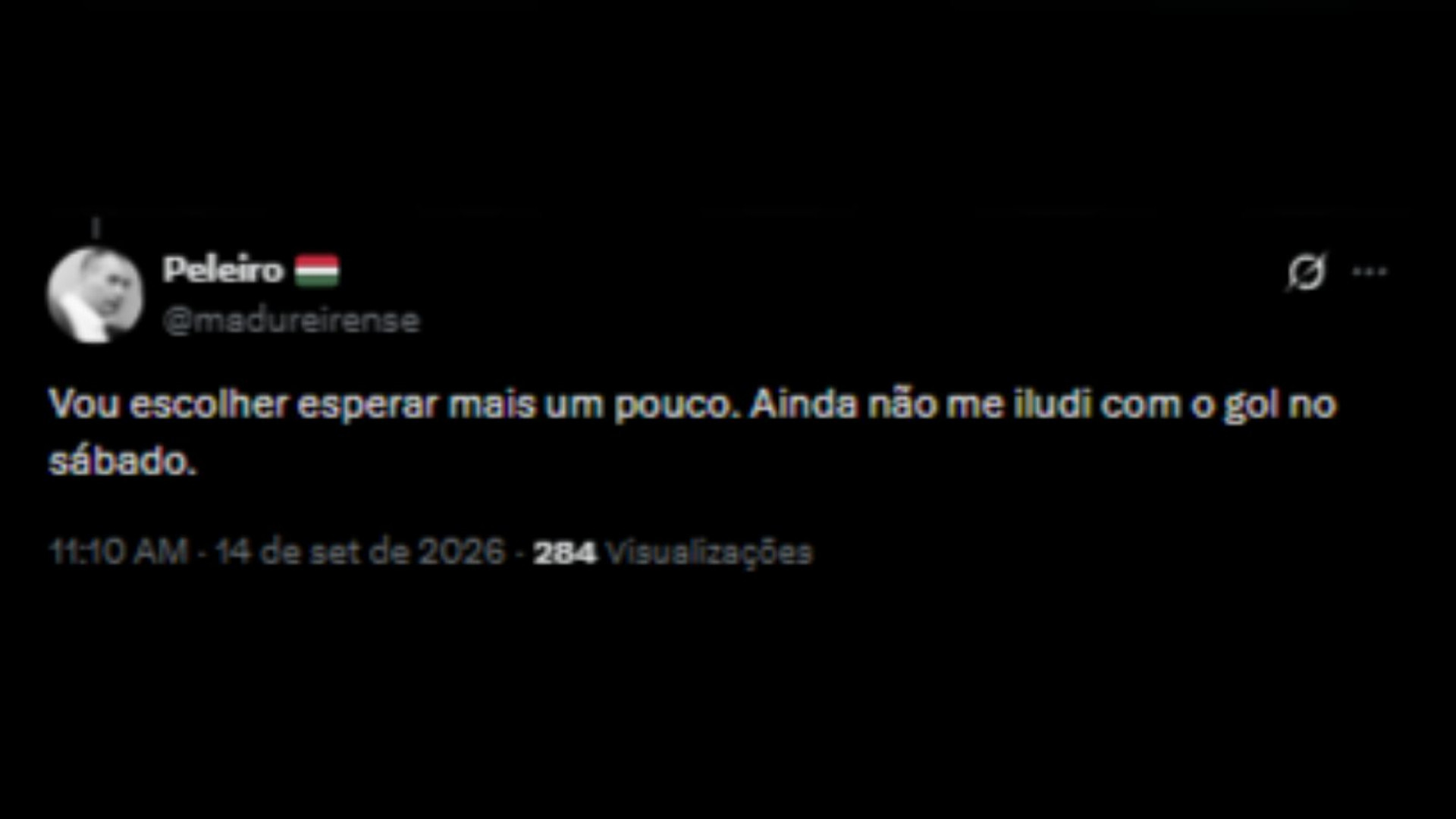 Torcedores do Fluminense debatendo a volta do Castillo aos campos - Reprodução/X @madureirense