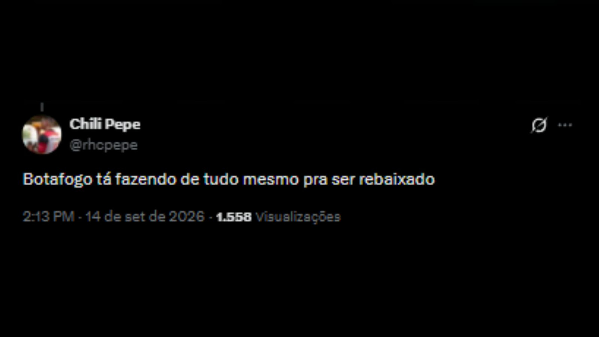 Torcedores de rivais do Botafogo celebrando o interesse da equipe em Tite - Reprodução/X @rhcpepe