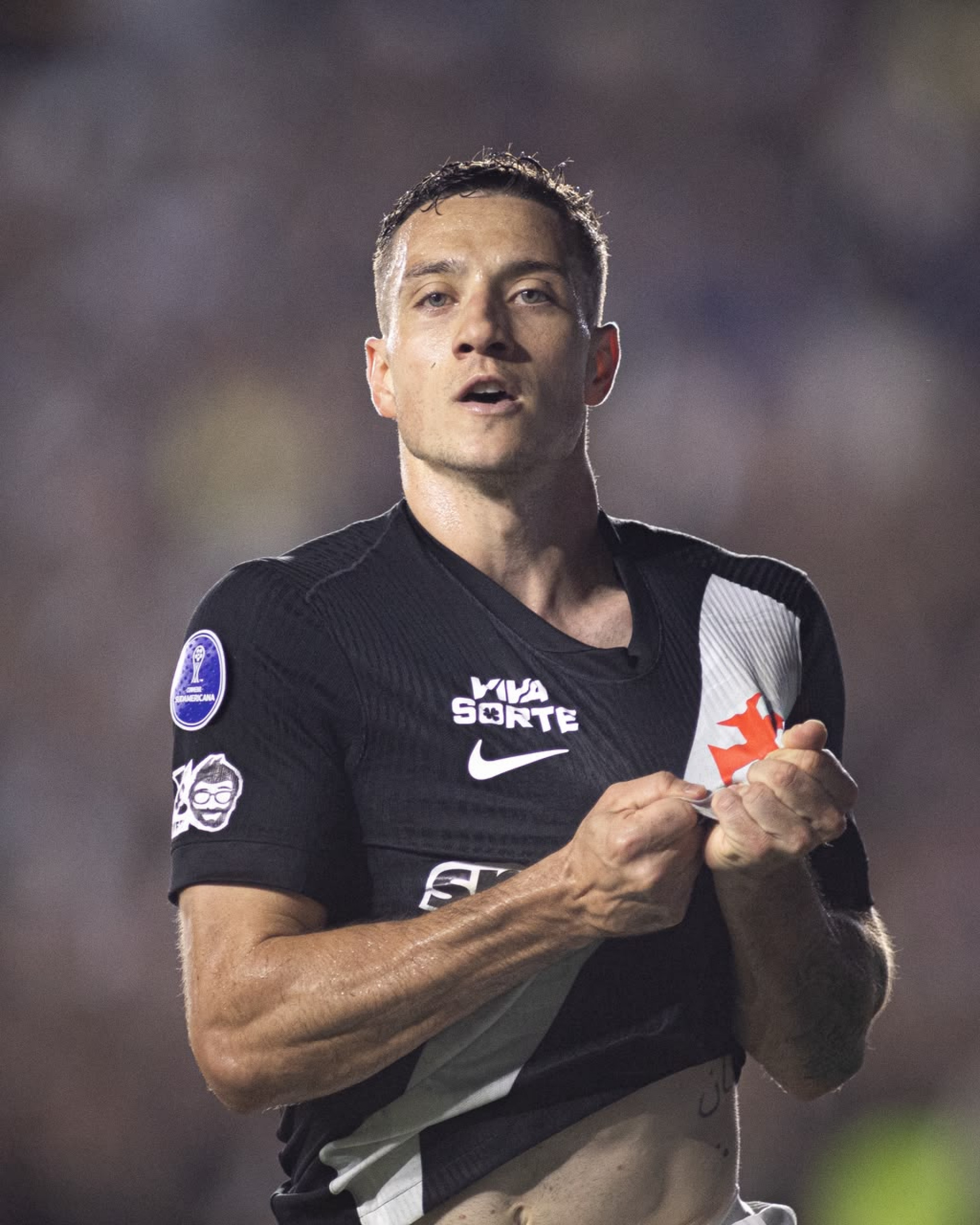 Bruno Duarte abriu o placar para o Vasco no primeiro tempo - Matheus Lima/Vasco