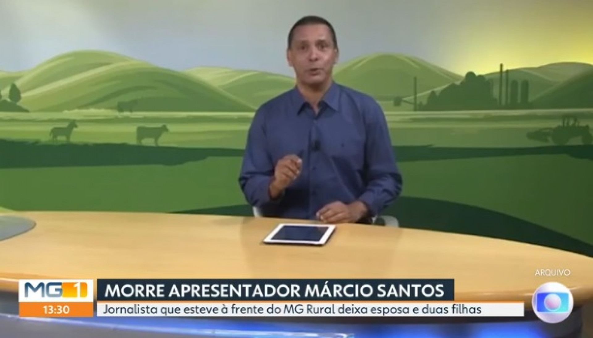 Márcio Santos era apresentador da TV Integração - Reprodução de vídeo