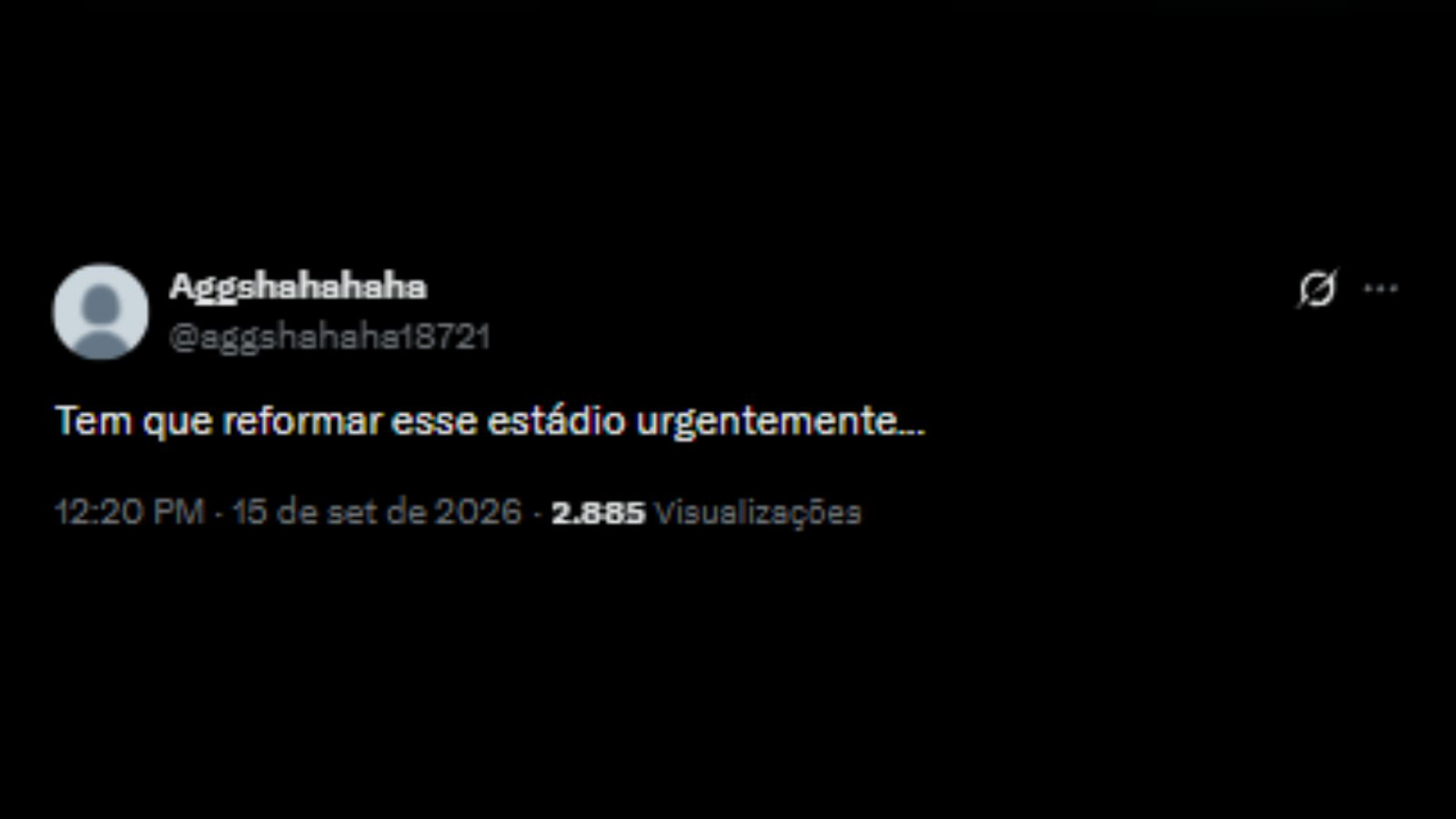 Vascaínos cobrando a demora para reformar o estádio de São Januário - Reprodução/X @aggshahaha18722