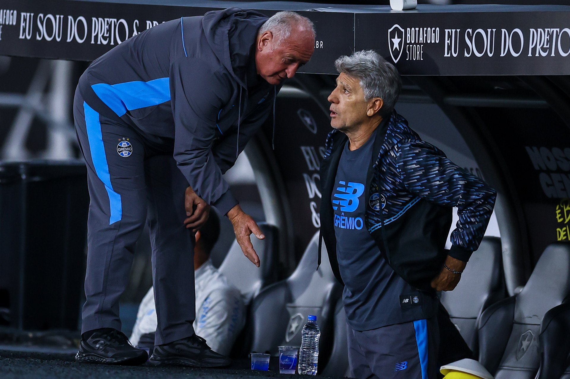 Novo técnico do Grêmio, Renato Gaúcho foi auxiliar de Felipão no banco de reservas - Lucas Uebel / Grêmio