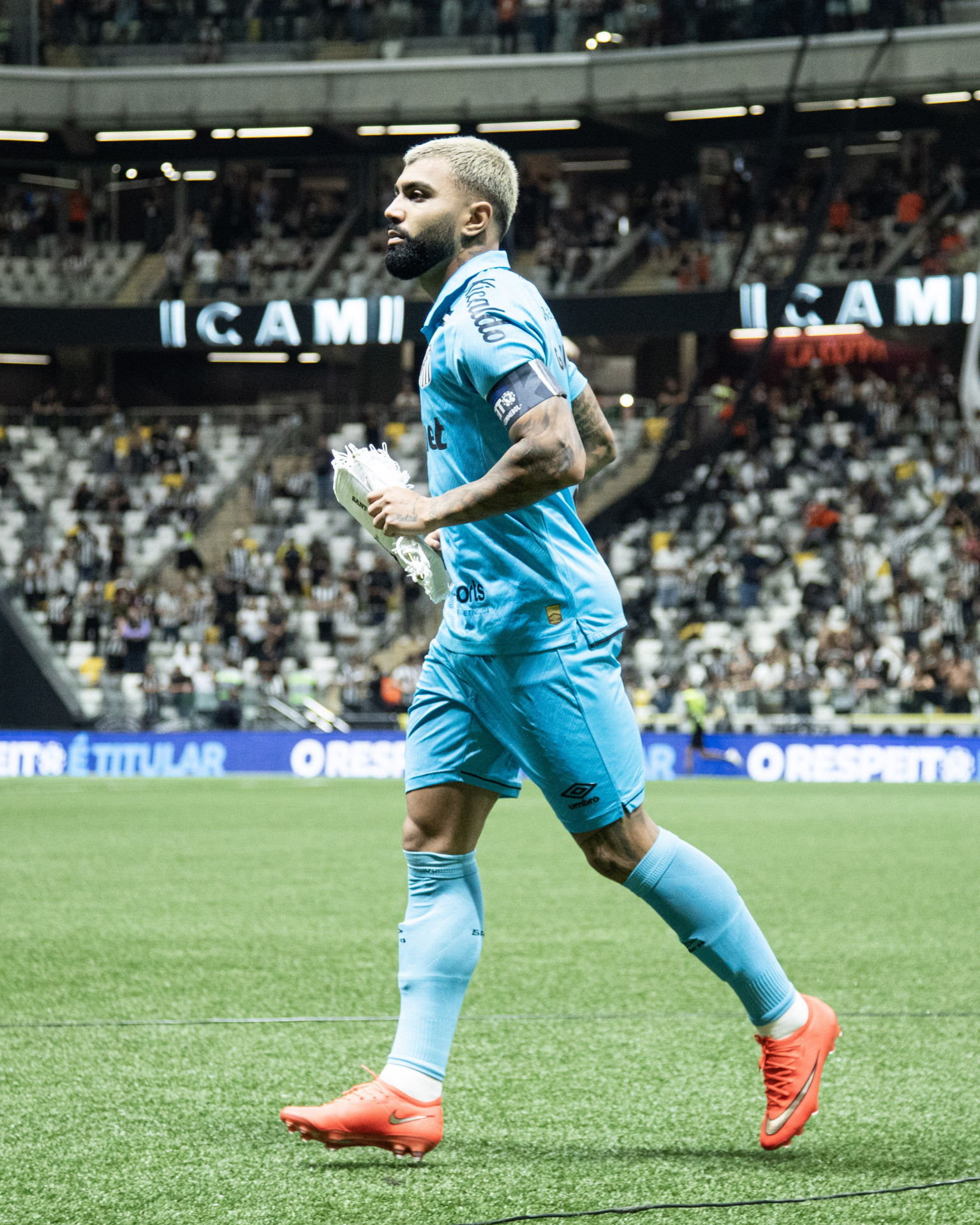 Gabigol em campo pelo Santos - Reinaldo Campos/ Santos F.C