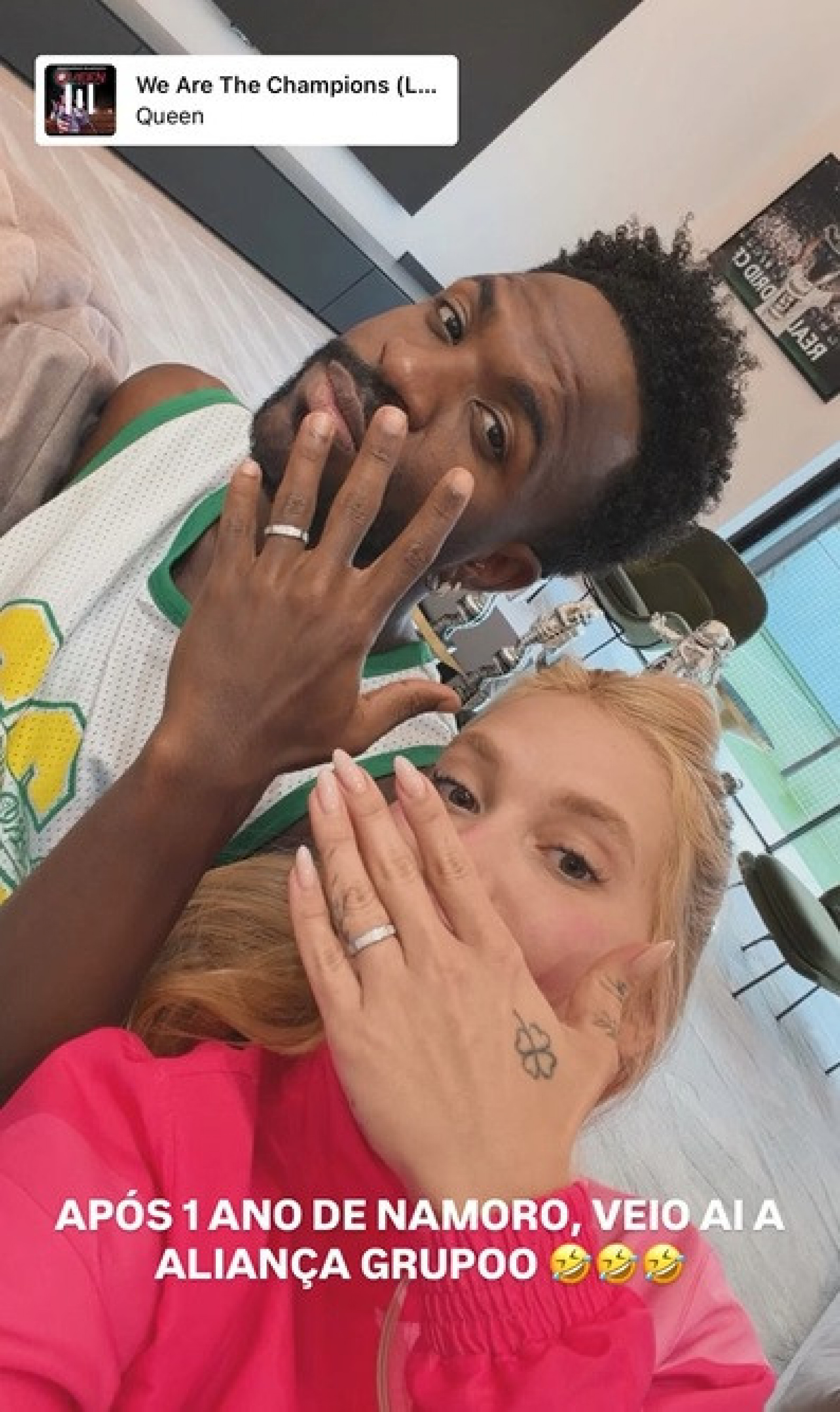 Virginia Fonseca exibiu alian&ccedil;a de namoro com Vinicius Jr - Reprodu&ccedil;&atilde;o/Instagram 