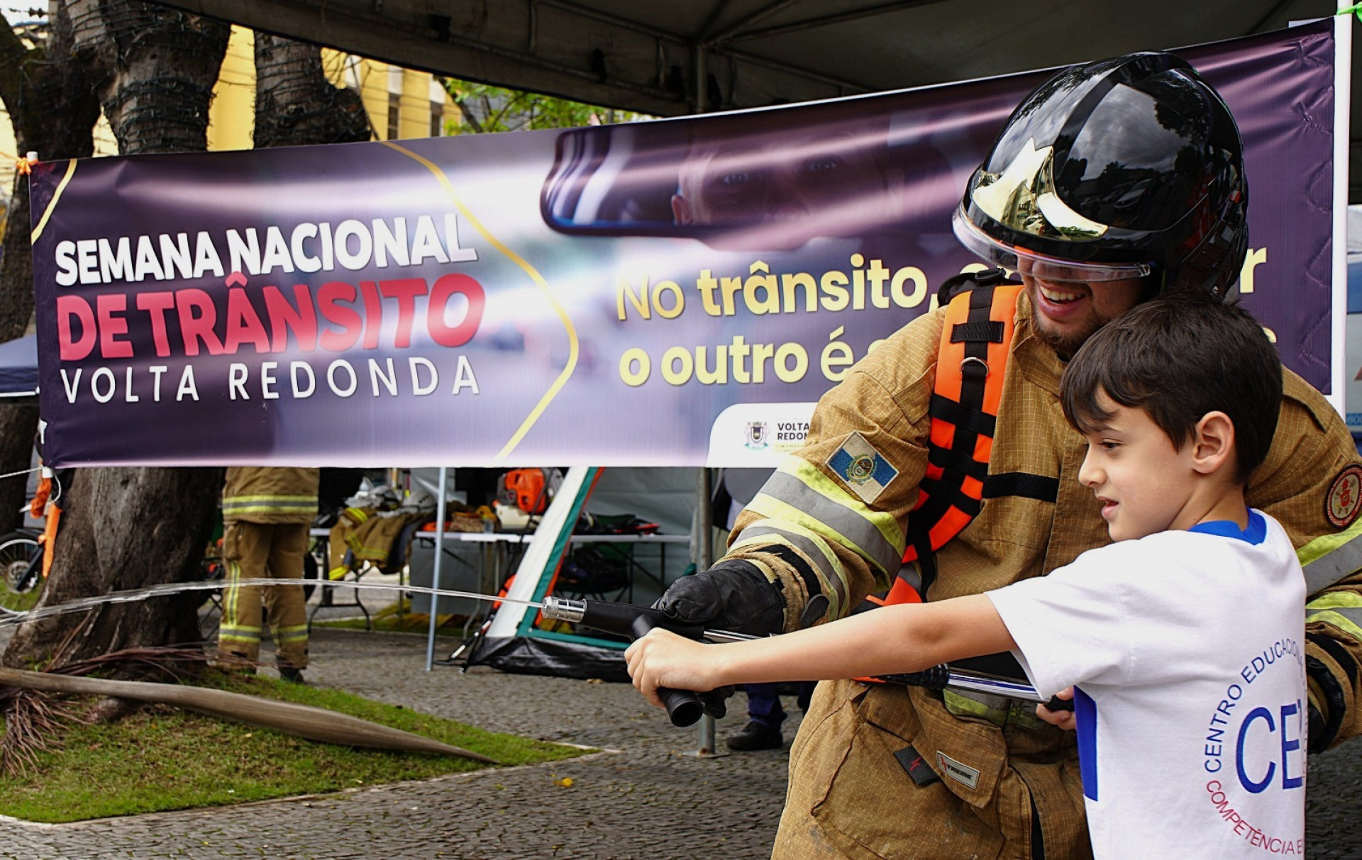 Ação aconteceu na Praça Sávio Gama, no Aterrado