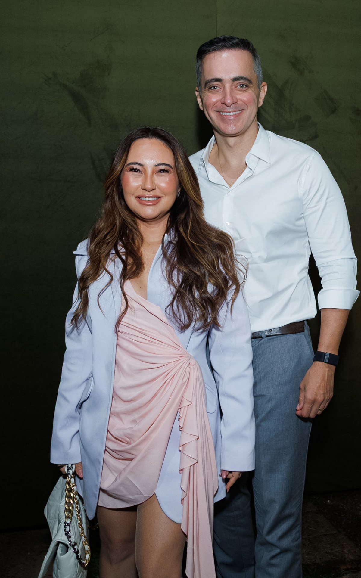 Karina Sato Rahal Abreu e o marido, Felipe Abreu, foram ao aniversário de Ronaldo Fenômeno