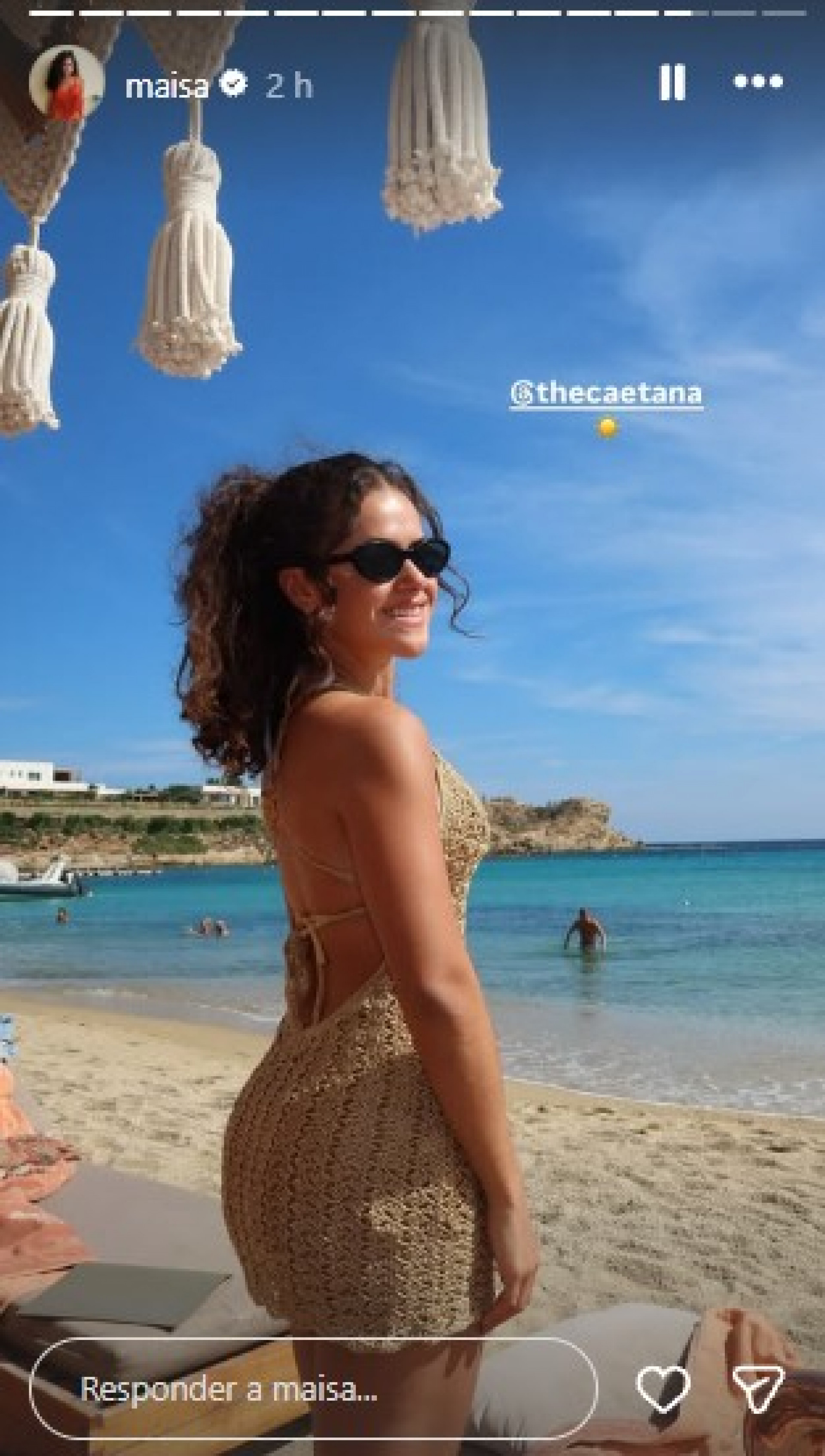 Maisa se diverte durante viagem na Grécia - Reprodução / Instagram